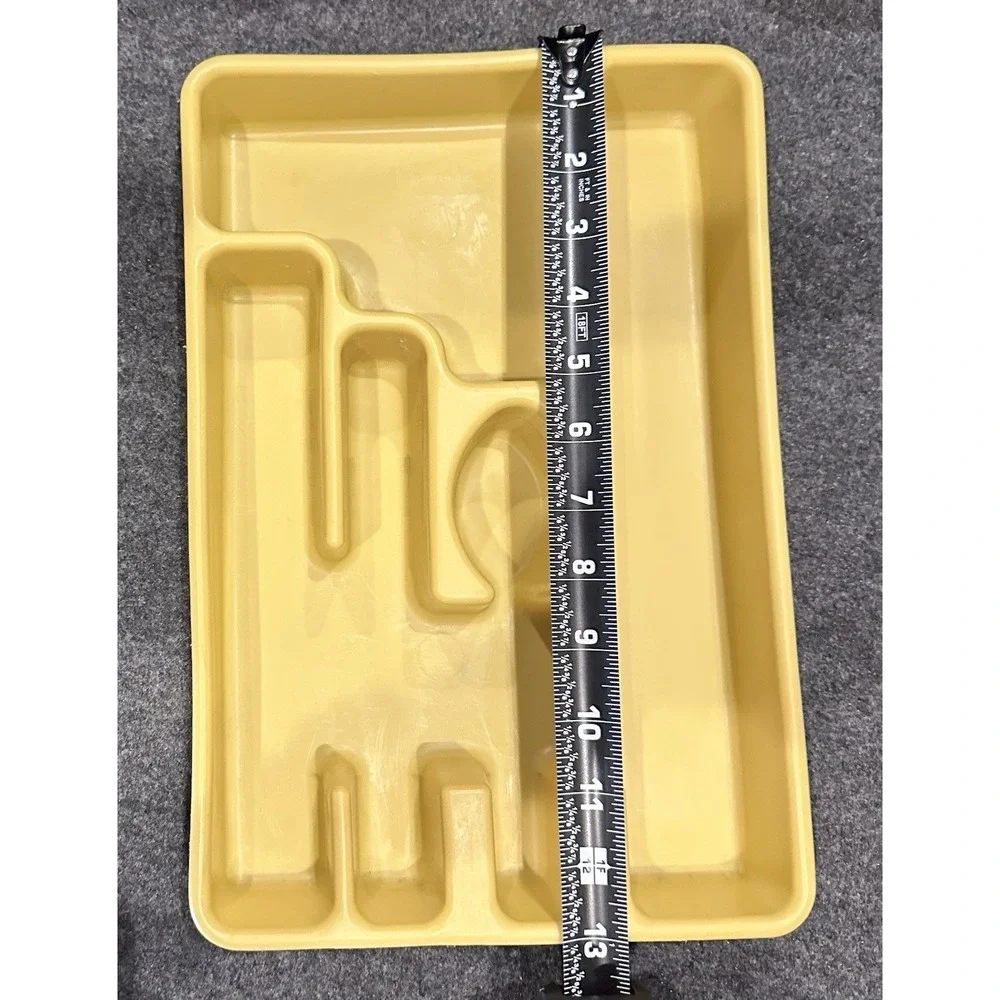 Rubbermaid‎ HarvestGold Utensil Flatware Silverware Tray Drawer Organizer Retro